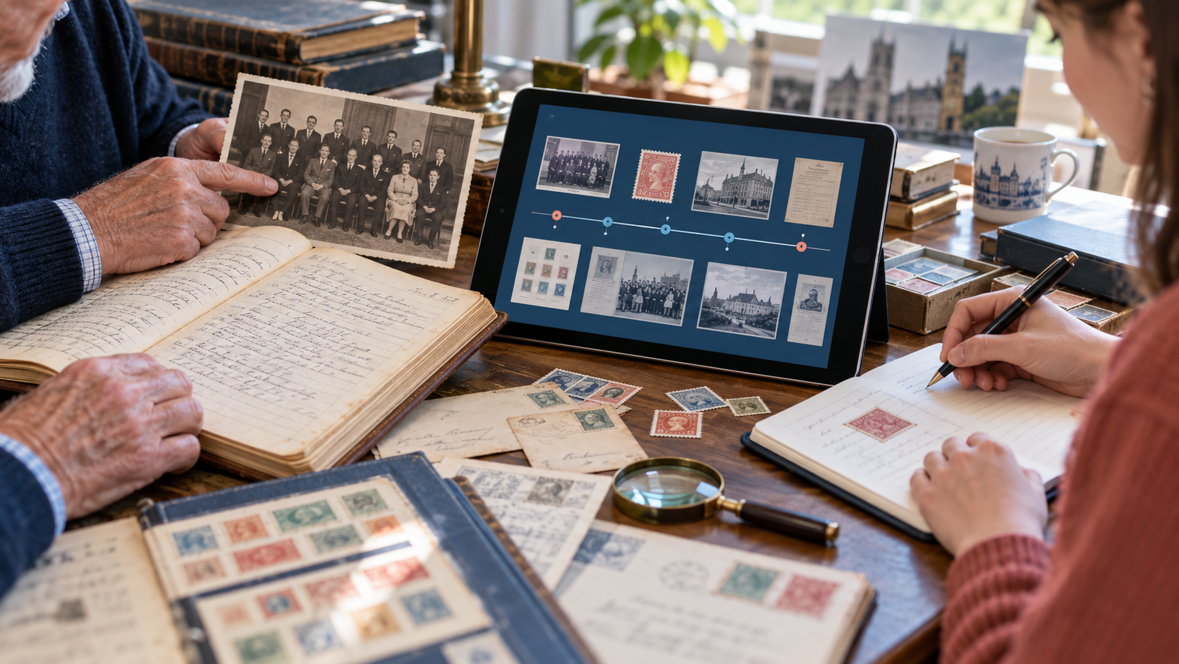 Editorial workflow visual for Club Profile and History